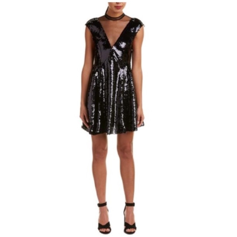 Free people Coachella Dance Till Dawn Black sequin dress Sz.XS - Picture 15 of 16